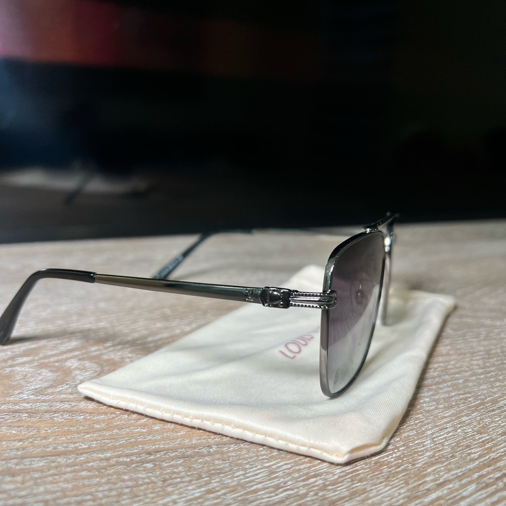 Louis Vuitton Black and Silver Sunglasses - Picture 3 of 4